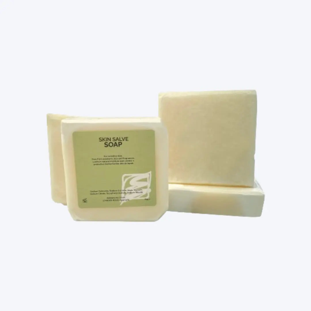 Natural tallow soap that has some superficial damage to it